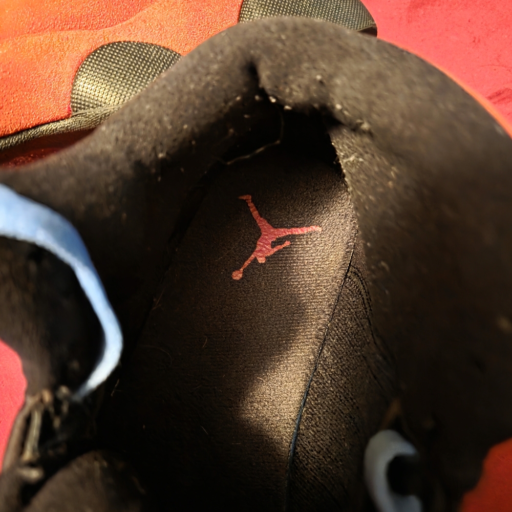 Jordan Athletic Shoes - Black with Red and Blue Accents